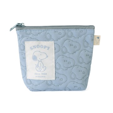SNOOPY Peanuts史努比絎縫收納包 Snoopy 化妝包 隨行包