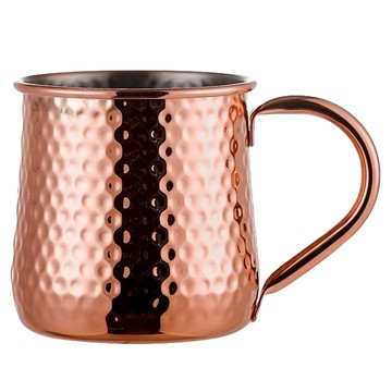 莫斯科騾子背 腰型錘點杯 510ml 玫瑰金  1個