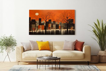 靜謐之夢 藝術微噴 夜色心靈風景 客廳臥室 無框畫居家裝飾掛畫