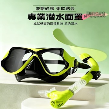 【防霧防漏 全幹式防嗆】浮潛面鏡 潛水鏡面罩 防霧呼吸管面罩 潛水呼吸器 水下潛水鏡 呼吸管套裝 全乾式遊泳裝備
