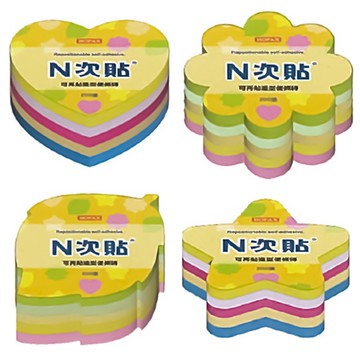 N次貼造型便條磚-螢光5色系列【九乘九購物網】