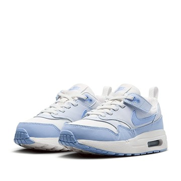 NIKE 運動鞋 童鞋 中童 兒童 氣墊 魔鬼氈 AIR MAX 1 EASYON PS 藍白 DZ3308-116