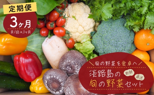 淡路島の旬の野菜セット　３ヶ月コース（月１回×３回）