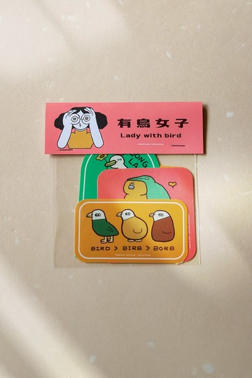 有鳥女子 貼紙組