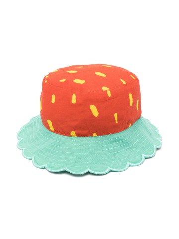 Stella McCartney Kids - strawberry-motif sun hat - kids - Cotton - 9-12 - Red