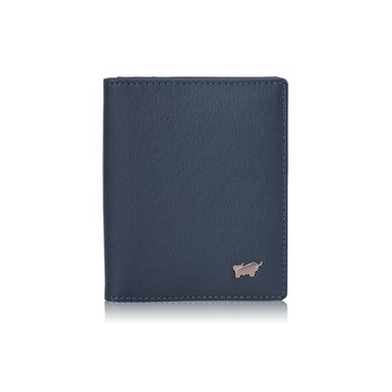 BRAUN BUFFEL 台灣總代理 HOMME-M 10卡名片夾-深藍色/BF306-401-MAR