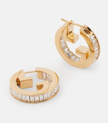 Gucci Gucci Blondie embellished hoop earrings