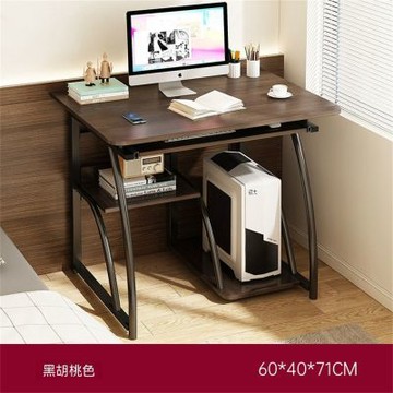 電腦桌台式家用書桌書架一體桌 簡易辦公桌80*40*71cm