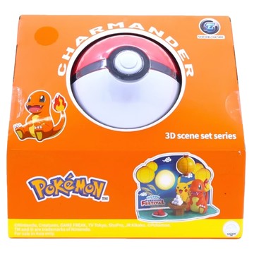 SHIFENG CULTURE 實豐文化 Pokemon 寶可夢精靈球公仔場景 小火龍版  1盒