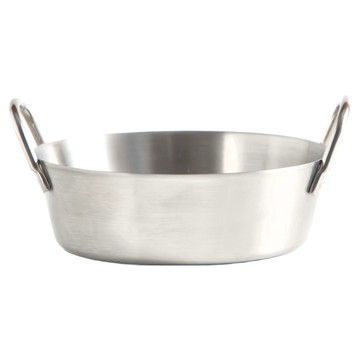 Seven Kitchen 不鏽鋼手柄圓形醬料碟 小  1個  銀色