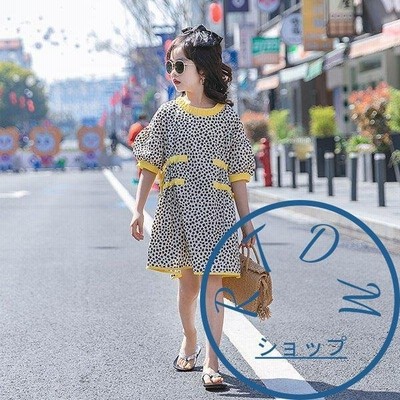 子供服 ワンピース 160 韓国子ども服 キッズ 女の子 夏 半袖ワンピース 花柄 フリル 子供ドレス 結婚式 誕生日 お姫様 ジュニア ベビー服 おしゃれ 可愛い 新品 通販 Lineポイント最大get Lineショッピング