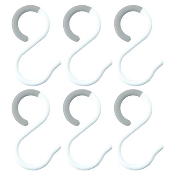 ABEL 力大牌 速勾易防掉落S掛勾 3件組 69111  2組  白灰色