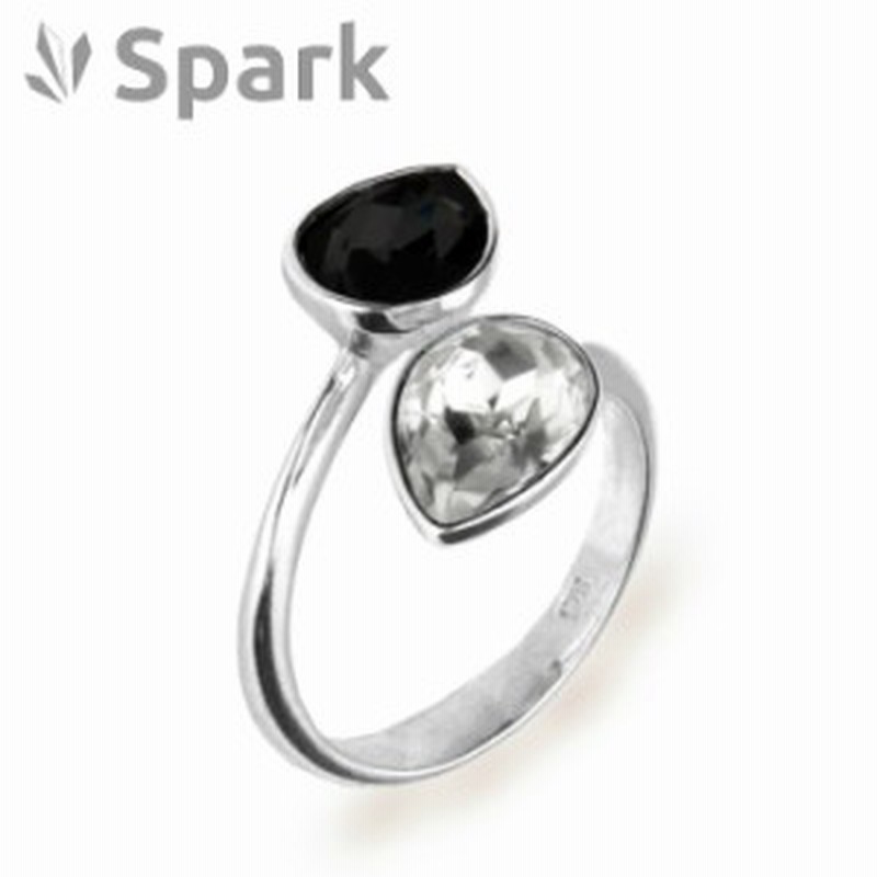 Spark 指輪 スワロフスキー社製 クリスタル シルバー Pear Drop サイズ フリー ジェット クリスタル 誕生日 プレゼント 贈り物 通販 Lineポイント最大1 0 Get Lineショッピング