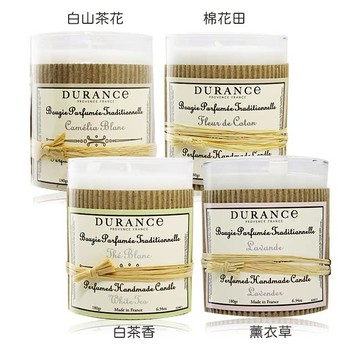 DURANCE朵昂思 精油香氛蠟燭180g-多款可選[棉花田/白茶/白山茶花/薰衣草]
