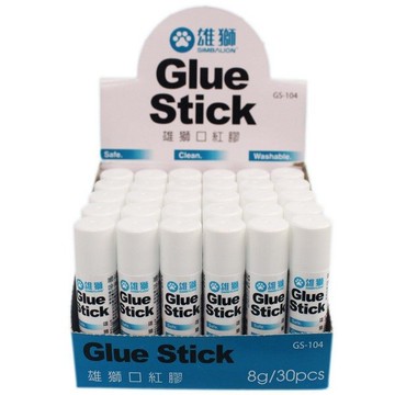 雄獅 口紅膠 GS-104 8g(小)/一盒30支入(定15) 韓國製【領券滿額再折千12/31止】
