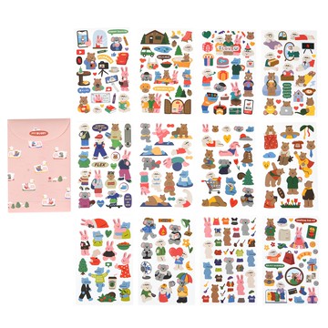 Dailylike My Buddy 12款貼紙組  混合顏色  1組