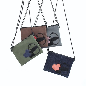 心熊貓刺繡/刺繡