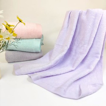 內家原單純棉無捻紗素雅蓬松浴巾