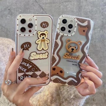 適用三星a22/a32/a52手機殼a31卡通s21/a10e立體a13情侶熊samsung