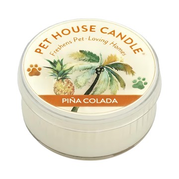 PET HOUSE 室內除臭寵物香氛蠟燭 菠蘿椰子 - 天然大豆蠟 可重複使用  43g  1個