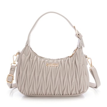 PLAYBOY - 手提包附長背帶  Noble系列 - 灰色