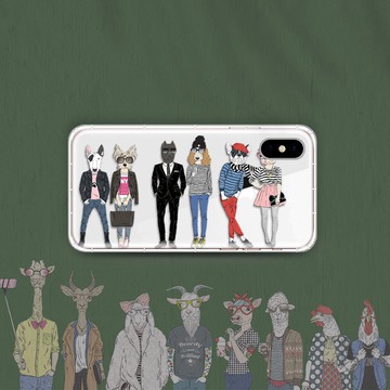 動物擬人大集合  支援各品牌手機殼CSAA28