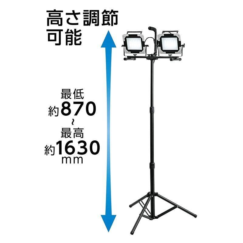 LEDワークライト 高儀 EARTH MAN スタンド式 ダブル 30W WLT-030LWA