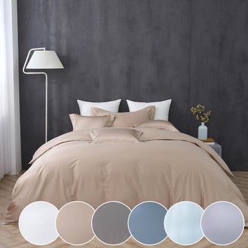 鴻宇 500織 SUPIMA匹馬棉 素色 雙人四件式兩用被套床包組-多款任選