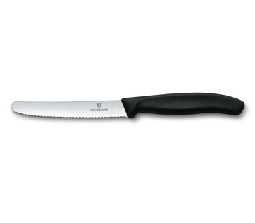 Victorinox 瑞士維氏 Swiss Classic 經典番茄刀-黑 約22cm (VI601)