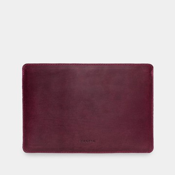 MacBook Air/Pro專用皮革筆電套 – 日常使用酒紅色保護套