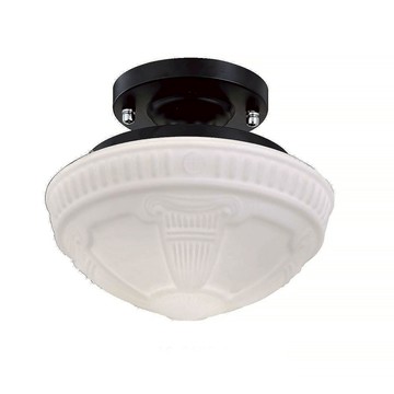 E27玻璃單吸頂燈 A19-9166-1