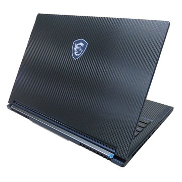 【Ezstick】MSI Stealth A16 AI+ A3 A3HVFG 筆電機身貼｜黑色卡夢紋｜上蓋+鍵盤週圍+底