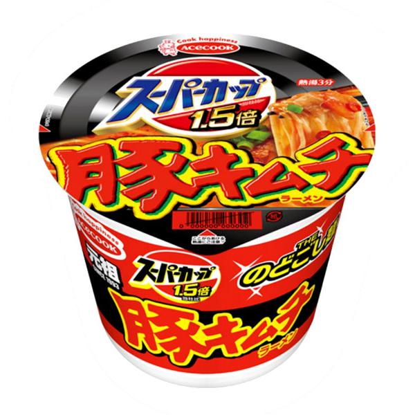 ★まとめ買い★　エース SC1.5 新豚キムチラーメン 107G　×12個