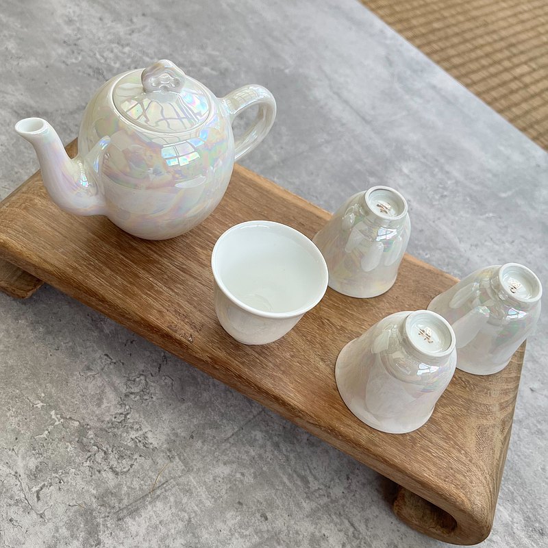 天使貝殼三灣壺 (不含杯)