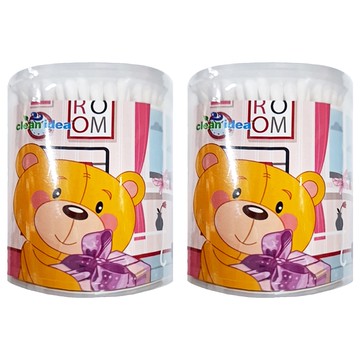 芝麻街紙軸棉花棒 粗軸  200支  2罐