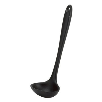 珍珠金屬 BLACK TOUCH系列 矽膠湯勺 G-5090  小  黑色  1支