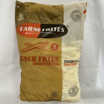 【億明食品】FARM FRITES 1/4"薯條 7mm 2kg｜精選馬鈴薯，均勻切割｜金黃鬆脆，口感紮實｜即炸即食