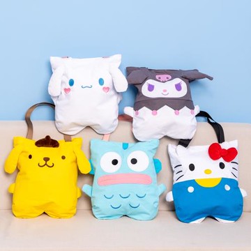 卡通帆布袋環保袋單肩包媽咪包大容量手提包少女手拎包學生資料袋