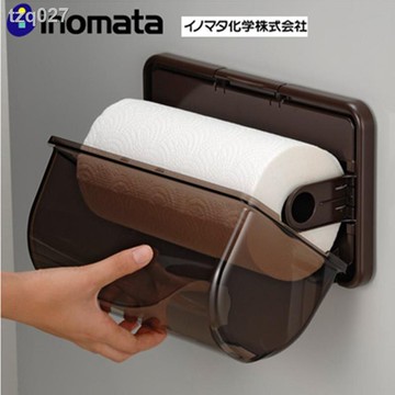 收納盒子  紙巾收納盒   INOMATA  日本進口廚房紙巾架    吸盤式免打孔紙巾架    卷紙收納盒   紙巾盒