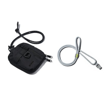 bitplay essential pouch 機能小包 v2-炭黑/軍綠+8mm撞色掛繩組