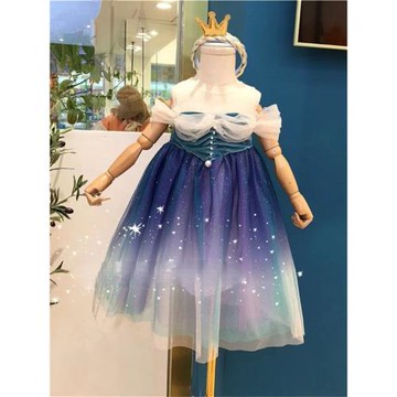童裝星空網紗仙女裙子