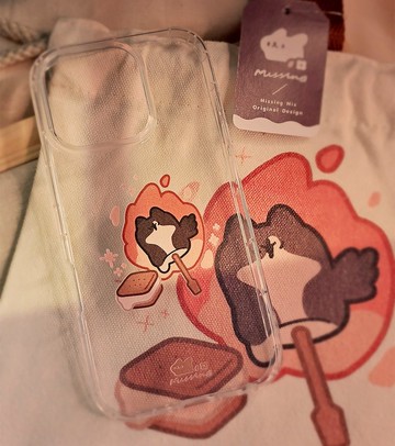 聯名 Missing Mix 間諜貓貓-烤焦棉花糖 防摔手機殼 MMAA06