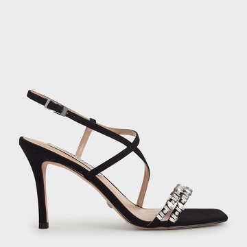 華麗寶石細跟涼鞋