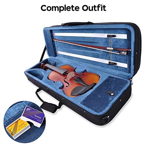 Vif Handmade Stradivari Copy Style Violin Fiddle Case Bow Set Student Violin Show Full Size