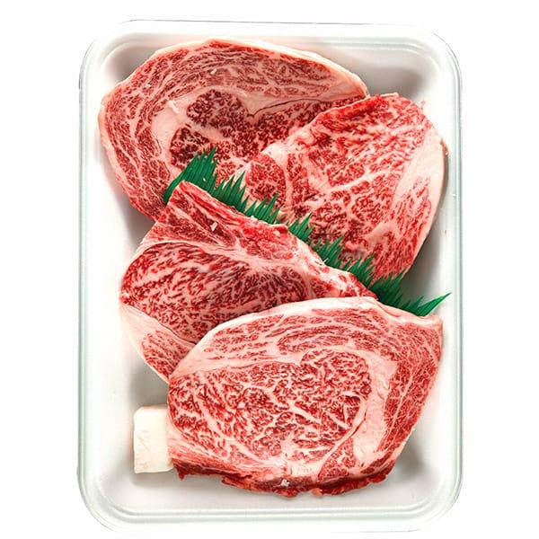 お歳暮 御歳暮 2023 肉 ギフト 精肉 牛肉 和牛 萬野和牛 ロースステーキ 4枚 セット お取り寄せグルメ 冷凍 食品 グルメ 食べ物