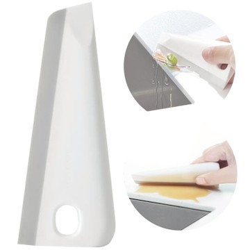 日本MARNA清潔流理台廚房用去汙小刮刀刮除刀K-759W(長13cm;可站立;附掛洞)自立 剷刀刮水器キッチンスキージー メール便 水切り