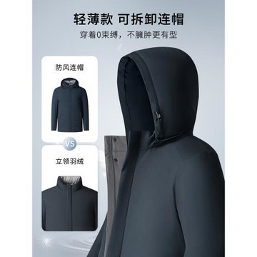 (免運)杉杉夾克爸爸裝短款抗寒羽絨服