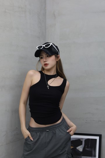 不規則設計感背心