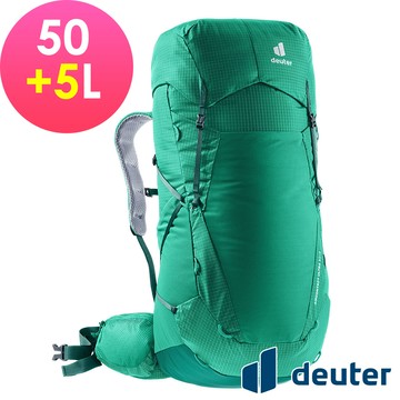【deuter 德國】AIRCONTACT ULTRA拔熱式透氣背50+5L(3360122綠/輕量登山包)