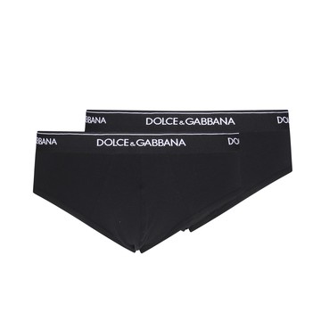 Dolce & Gabbana - Black And White Cotton Briefs